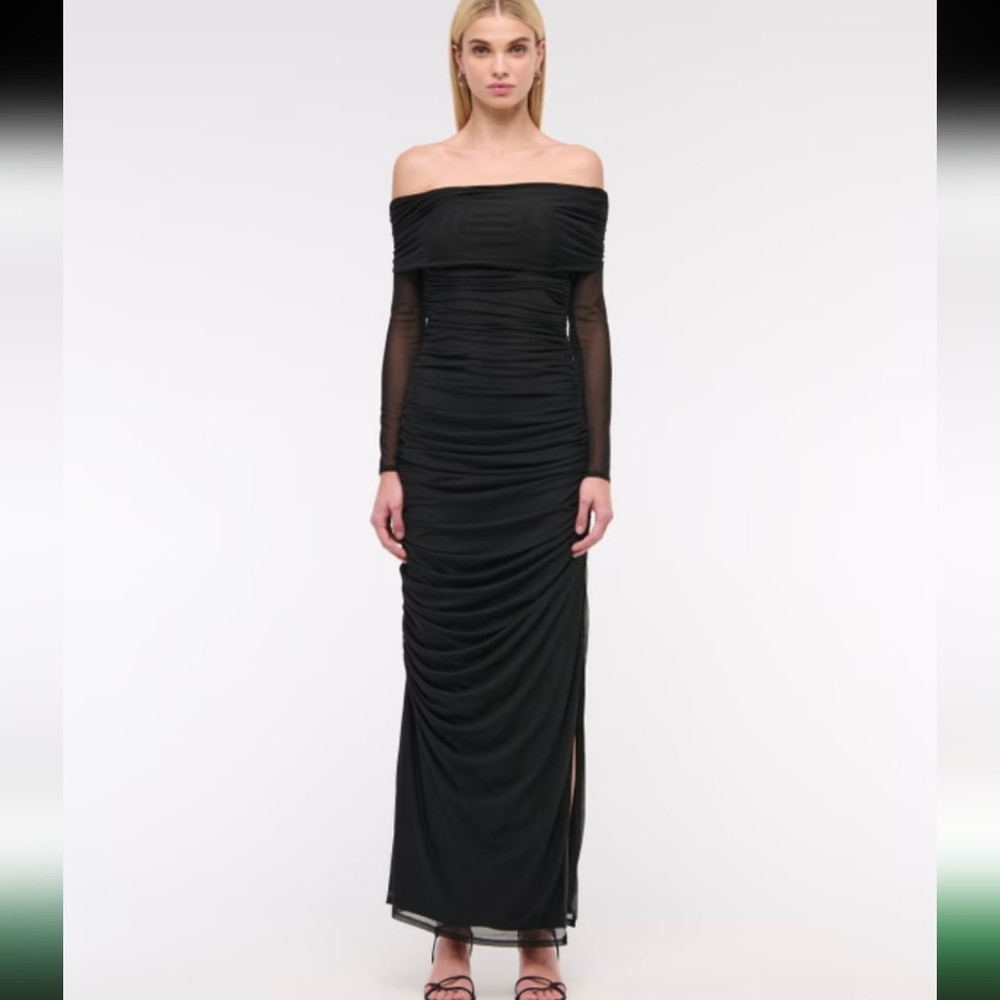 Abercrombie & Fitch Long Sleeve Maxi Dress